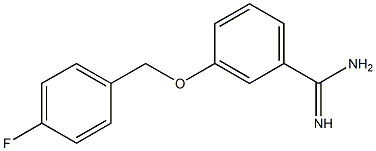 3-[(4-fluorobenzyl)oxy]benzenecarboximidamide Structure