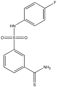 3-[(4-fluorophenyl)sulfamoyl]benzene-1-carbothioamide 구조식 이미지