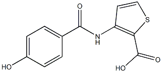 3-[(4-hydroxybenzene)amido]thiophene-2-carboxylic acid Structure