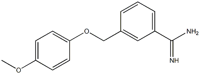 3-[(4-methoxyphenoxy)methyl]benzenecarboximidamide 구조식 이미지