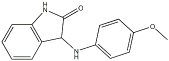 3-[(4-methoxyphenyl)amino]-2,3-dihydro-1H-indol-2-one Structure
