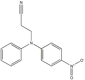 3-[(4-nitrophenyl)(phenyl)amino]propanenitrile Structure