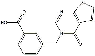 3-[(4-oxothieno[2,3-d]pyrimidin-3(4H)-yl)methyl]benzoic acid Structure