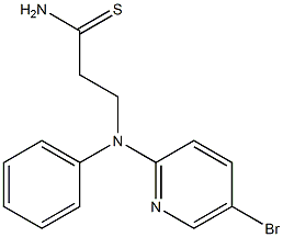 3-[(5-bromopyridin-2-yl)(phenyl)amino]propanethioamide 구조식 이미지