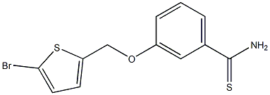 3-[(5-bromothien-2-yl)methoxy]benzenecarbothioamide 구조식 이미지