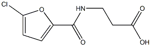 3-[(5-chlorofuran-2-yl)formamido]propanoic acid 구조식 이미지