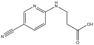 3-[(5-cyanopyridin-2-yl)amino]propanoic acid Structure
