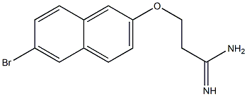 3-[(6-bromo-2-naphthyl)oxy]propanimidamide Structure
