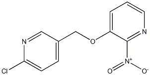 3-[(6-chloropyridin-3-yl)methoxy]-2-nitropyridine 구조식 이미지