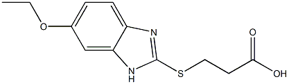 3-[(6-ethoxy-1H-benzimidazol-2-yl)thio]propanoic acid 구조식 이미지