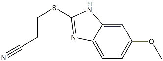 3-[(6-methoxy-1H-1,3-benzodiazol-2-yl)sulfanyl]propanenitrile Structure