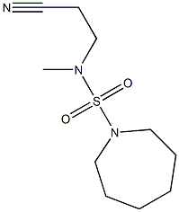 3-[(azepane-1-sulfonyl)(methyl)amino]propanenitrile Structure