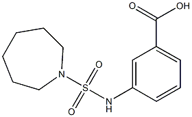 3-[(azepane-1-sulfonyl)amino]benzoic acid 구조식 이미지