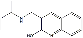 3-[(butan-2-ylamino)methyl]quinolin-2-ol Structure