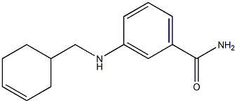 3-[(cyclohex-3-en-1-ylmethyl)amino]benzamide 구조식 이미지