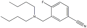 3-[(dibutylamino)methyl]-4-fluorobenzonitrile Structure