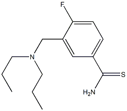 3-[(dipropylamino)methyl]-4-fluorobenzene-1-carbothioamide Structure