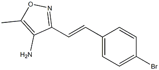 3-[(E)-2-(4-bromophenyl)vinyl]-5-methylisoxazol-4-amine Structure