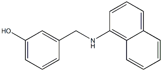 3-[(naphthalen-1-ylamino)methyl]phenol Structure