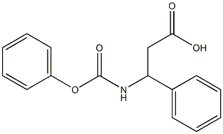 3-[(phenoxycarbonyl)amino]-3-phenylpropanoic acid 구조식 이미지