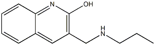3-[(propylamino)methyl]quinolin-2-ol Structure