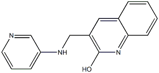 3-[(pyridin-3-ylamino)methyl]quinolin-2-ol 구조식 이미지