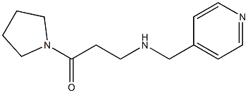 3-[(pyridin-4-ylmethyl)amino]-1-(pyrrolidin-1-yl)propan-1-one 구조식 이미지