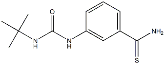 3-[(tert-butylcarbamoyl)amino]benzene-1-carbothioamide 구조식 이미지