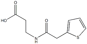 3-[(thien-2-ylacetyl)amino]propanoic acid Structure