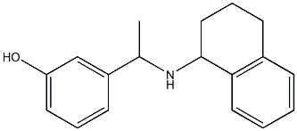 3-[1-(1,2,3,4-tetrahydronaphthalen-1-ylamino)ethyl]phenol Structure