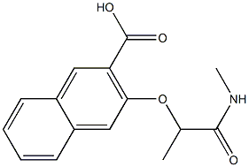 3-[1-(methylcarbamoyl)ethoxy]naphthalene-2-carboxylic acid Structure