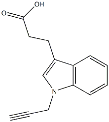 3-[1-(prop-2-yn-1-yl)-1H-indol-3-yl]propanoic acid 구조식 이미지