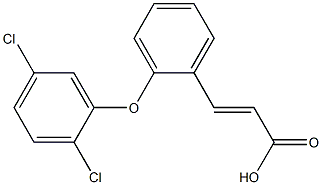 3-[2-(2,5-dichlorophenoxy)phenyl]prop-2-enoic acid 구조식 이미지