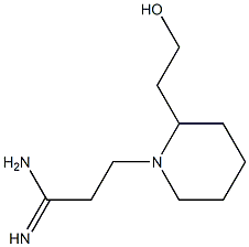 3-[2-(2-hydroxyethyl)piperidin-1-yl]propanimidamide Structure