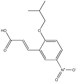 3-[2-(2-methylpropoxy)-5-nitrophenyl]prop-2-enoic acid Structure