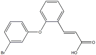 3-[2-(3-bromophenoxy)phenyl]prop-2-enoic acid 구조식 이미지