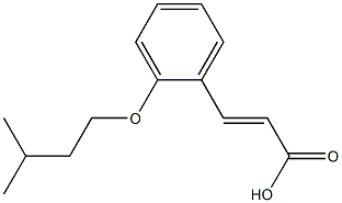 3-[2-(3-methylbutoxy)phenyl]prop-2-enoic acid 구조식 이미지