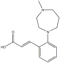 3-[2-(4-methyl-1,4-diazepan-1-yl)phenyl]prop-2-enoic acid Structure