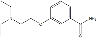 3-[2-(diethylamino)ethoxy]benzenecarbothioamide 구조식 이미지