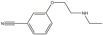 3-[2-(ethylamino)ethoxy]benzonitrile Structure