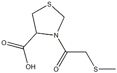 3-[2-(methylsulfanyl)acetyl]-1,3-thiazolidine-4-carboxylic acid Structure