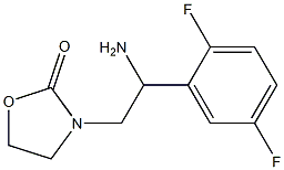 3-[2-amino-2-(2,5-difluorophenyl)ethyl]-1,3-oxazolidin-2-one Structure