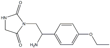 3-[2-amino-2-(4-ethoxyphenyl)ethyl]imidazolidine-2,4-dione Structure