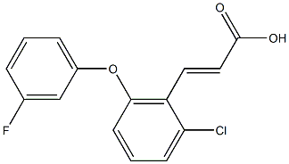 3-[2-chloro-6-(3-fluorophenoxy)phenyl]prop-2-enoic acid Structure