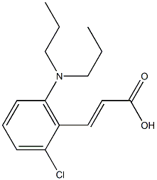 3-[2-chloro-6-(dipropylamino)phenyl]prop-2-enoic acid 구조식 이미지