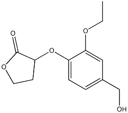 3-[2-ethoxy-4-(hydroxymethyl)phenoxy]oxolan-2-one Structure