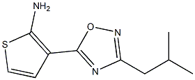 3-[3-(2-methylpropyl)-1,2,4-oxadiazol-5-yl]thiophen-2-amine 구조식 이미지