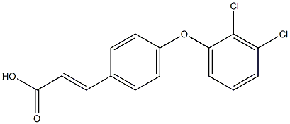 3-[4-(2,3-dichlorophenoxy)phenyl]prop-2-enoic acid 구조식 이미지