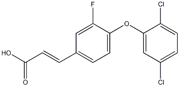 3-[4-(2,5-dichlorophenoxy)-3-fluorophenyl]prop-2-enoic acid 구조식 이미지