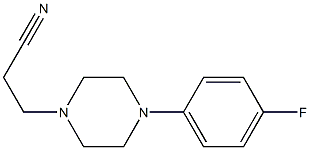 3-[4-(4-fluorophenyl)piperazin-1-yl]propanenitrile Structure